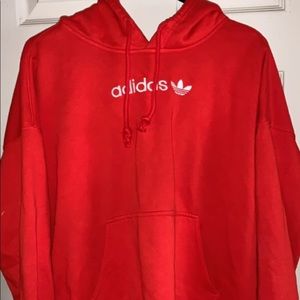 Red Adidas hoodie